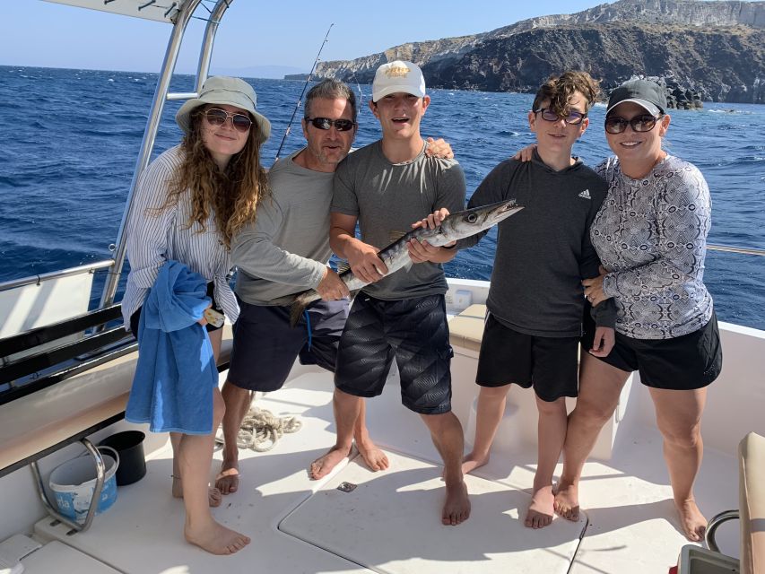 Santorini Private Cruise boat fishing tour - BBQ, Snorkeling - Price and value: is $1,001 per group worth it?