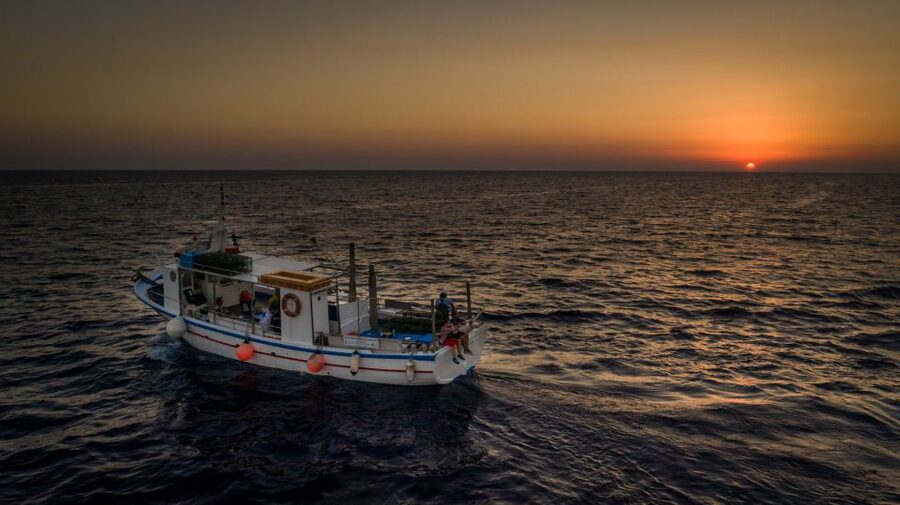 Santorini Sunset Fishing Trip with Dinner and Drinks - A Small-Boat Sunset Where You Help Pull the Nets
