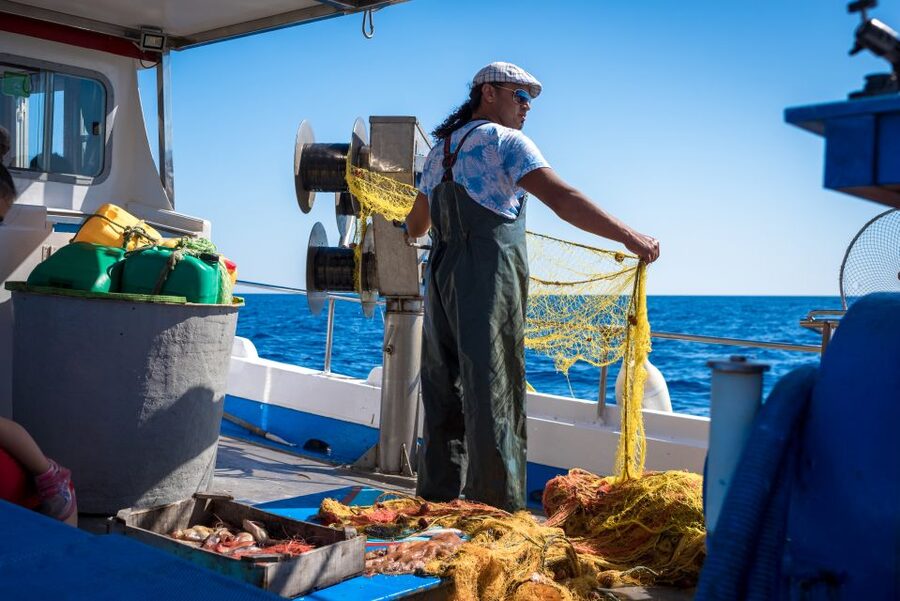 Santorini: Traditional Fishing Trip and Fresh Fish Lunch - The Southern Anchor Stops: Red, White, or Black Beaches