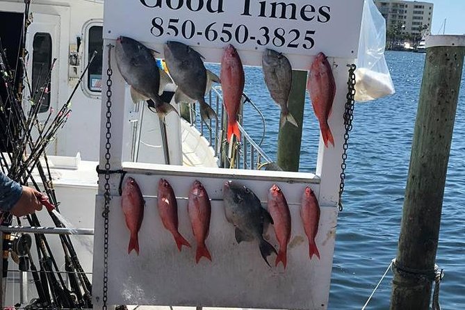 Shared Deep Sea Fishing Trip from Destin - The Crew Matters: Noah, Charlie, Clay, and Captain Mark