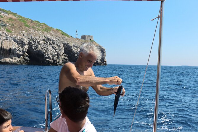 Shared trip with fishing and visit the beauty of Capri island - A Sorrento-to-Capri boat day that actually feeds you