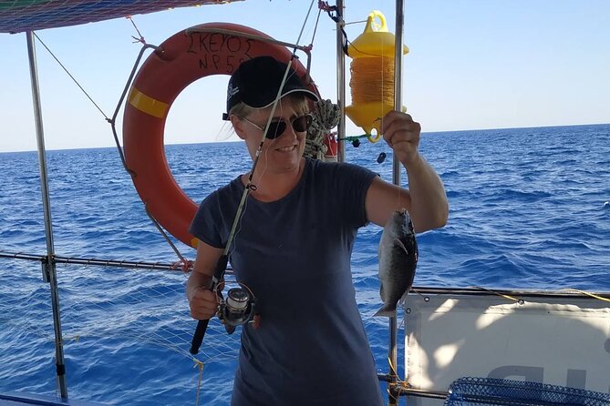 Skevos Fishing Trip Rhodes - Two Hours of Ground Fishing: Bottom Work, Patience, and More Chances
