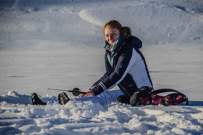 Snowshoeing Adventure with Ice-Fishing, Fire and Survival - Getting Oriented with Map and Compass in Lapland’s Whiteout-Friendly World