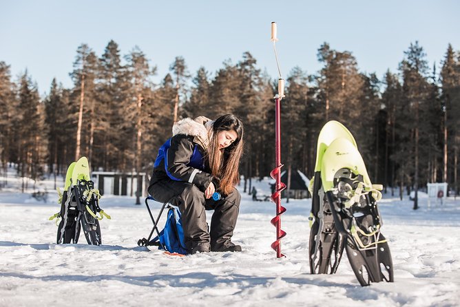 Snowshoeing and Ice Fishing Tour - Ice fishing setup: drilling, technique, and real patience