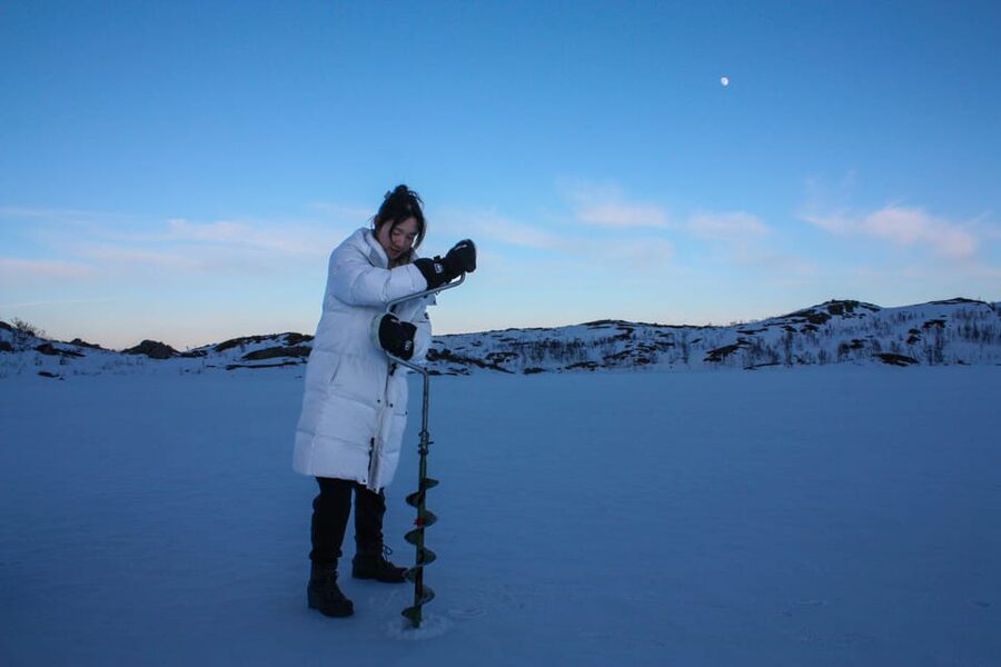 Tromsø: Ice Fishing and Snowshoe Hiking with a Local Guide - Waiting by the Ice: Warmth, Snacks, and a Camp Fire