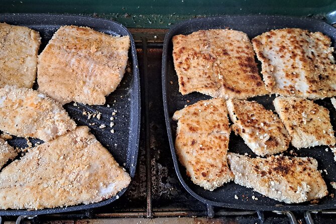 Ultimate Ice Fishing with Lunch - Lunch on the ice: Great Slave Lake fish fry with potato salad