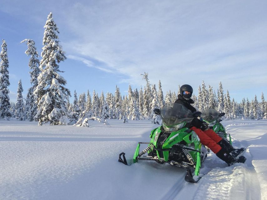 Wilderness Tour with Snowmobile & Ice Fishing - From Kiruna pickup to Kalixforsbron: the ride starts before the snowmobiles