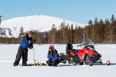 Ylläs: Snowmobile Adventure with Ice Fishing - What the 35–40 km Snowmobile Ride Really Feels Like